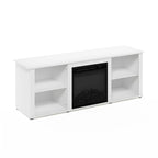 Furinno Classic 60 Inch TV Stand with Fireplace