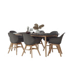 Midtown Concept Eucalyptus Ambar 9 Piece Dining set - With Cushions