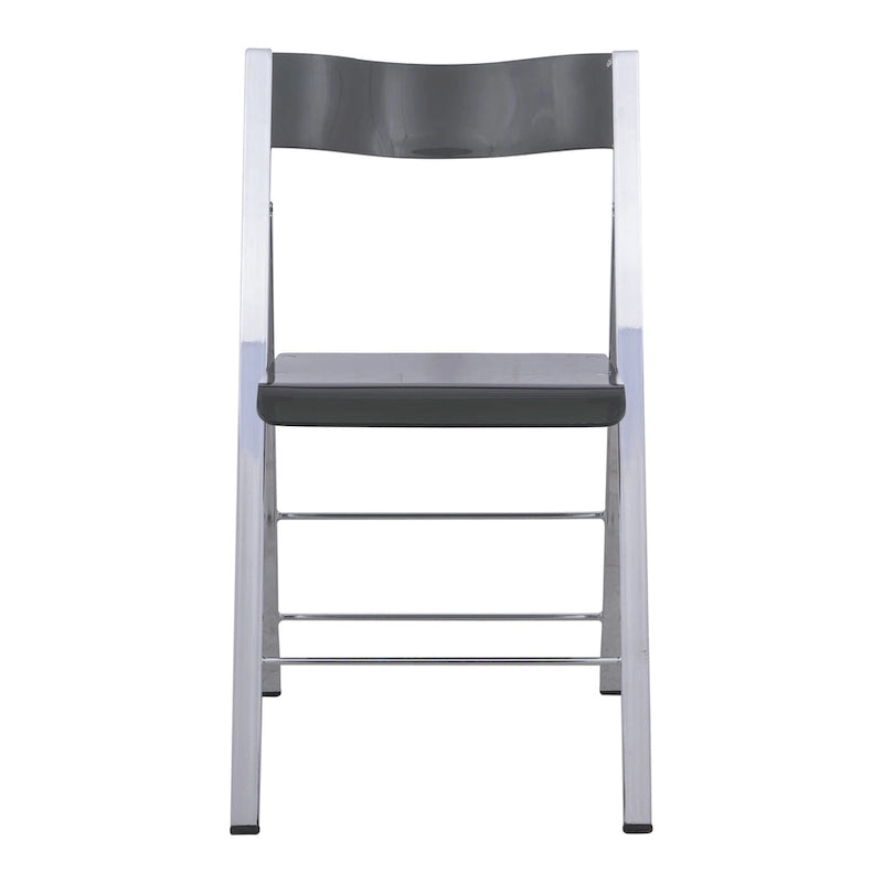 Menno Modern Acrylic Foldable Dining Chair with Sturdy Chrome Frame for Indoor Outdoor Events Party Office Kitchen