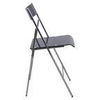 Menno Modern Acrylic Foldable Dining Chair with Sturdy Chrome Frame for Indoor Outdoor Events Party Office Kitchen