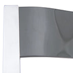 Menno Modern Acrylic Foldable Dining Chair with Sturdy Chrome Frame for Indoor Outdoor Events Party Office Kitchen