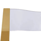 Menno Modern Acrylic Foldable Dining Chair with Sturdy Chrome Frame for Indoor Outdoor Events Party Office Kitchen