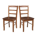 International Concepts Solid Wood Madrid Ladderback Chairs, Set of 2 - N/A