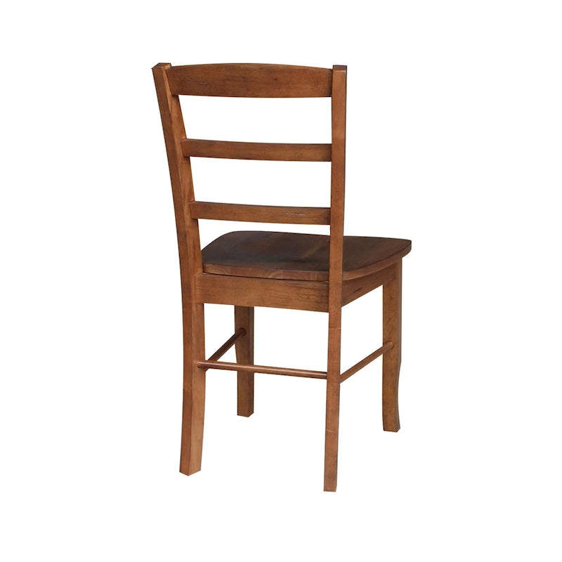 International Concepts Solid Wood Madrid Ladderback Chairs, Set of 2 - N/A