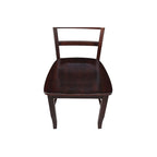 International Concepts Solid Wood Madrid Ladderback Chairs, Set of 2 - N/A