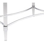 Somette Rectangular 5-Piece Glass Dining Set with Acrylic High-Back Side Chairs