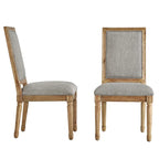 Deana Rectangular Linen Dining Chairs (Set of 2) by iNSPIRE Q Artisan