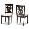 Gervais Modern and Contemporary Transitional 2-PC Dining Chair Set