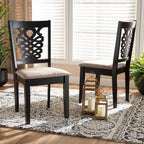 Gervais Modern and Contemporary Transitional 2-PC Dining Chair Set