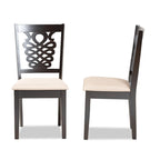 Gervais Modern and Contemporary Transitional 2-PC Dining Chair Set