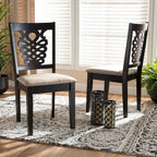 Gervais Modern and Contemporary Transitional 2-PC Dining Chair Set