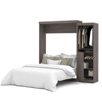 Nebula Queen Murphy Bed with Closet Organizer (90W) by Bestar