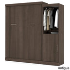 Nebula Queen Murphy Bed with Closet Organizer (90W) by Bestar