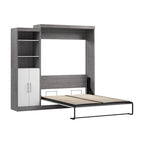 Nebula Queen Murphy Bed with Closet Organizer (90W) by Bestar