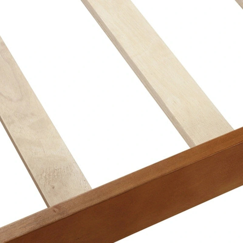 Twin Wood Platform Bed Frame Mattress Foundation Sleigh Bed with Headboard/Footboard/Wood Slat Support