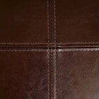 T-stitch Chocolate Brown Bonded Leather Dining Chair (Set of 4) by Christopher Knight Home