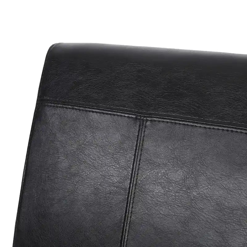 T-stitch Chocolate Brown Bonded Leather Dining Chair (Set of 4) by Christopher Knight Home