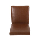 T-stitch Chocolate Brown Bonded Leather Dining Chair (Set of 4) by Christopher Knight Home