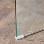 Ramona Solid Glass Rectangle Coffee Table by Christopher Knight Home - 39.37 D x 21.65 W x 14 H