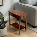 Porch & Den Holly Hill Solid Acacia Recliner End Table
