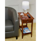 Porch & Den Holly Hill Solid Acacia Recliner End Table
