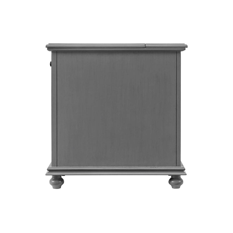 Elegant Chairside Table with Power by Martin Svensson Home