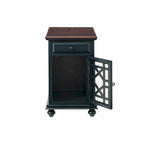 Elegant Chairside Table with Power by Martin Svensson Home