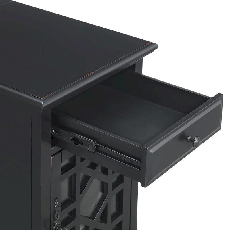 Elegant Chairside Table with Power by Martin Svensson Home