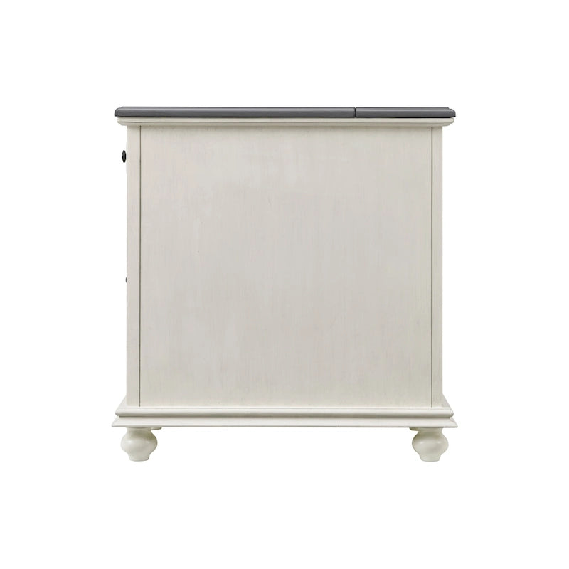 Elegant Chairside Table with Power by Martin Svensson Home