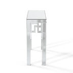 Modern Grecian Venetian Mirrored Console Table