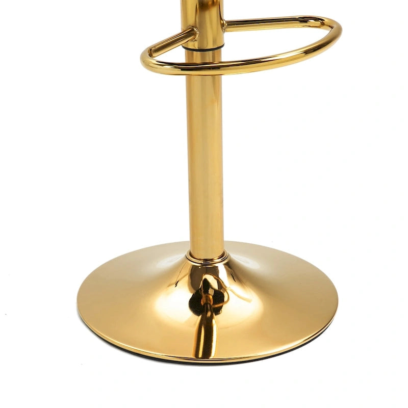 Set of 4 Bar Stool Adjustable Height with Swivel Seat