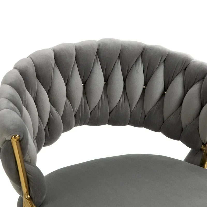 Set of 4 Bar Stool Adjustable Height with Swivel Seat