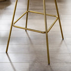 Art Leon Modern Swivel Velvet Barstool (Set of 2)