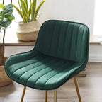 Art Leon Modern Swivel Velvet Barstool (Set of 2)