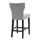 25 Inches Fabric Counter Height Bar Stools Button Tufted Upholstered Island Chairs Set of 2