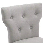 25 Inches Fabric Counter Height Bar Stools Button Tufted Upholstered Island Chairs Set of 2