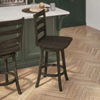Commercial Wooden Swivel Counter Height Stool