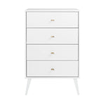 Prepac Milo Mid Century Modern 4-Drawer Chest