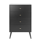 Prepac Milo Mid Century Modern 4-Drawer Chest
