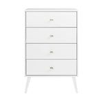 Prepac Milo Mid Century Modern 4-Drawer Chest