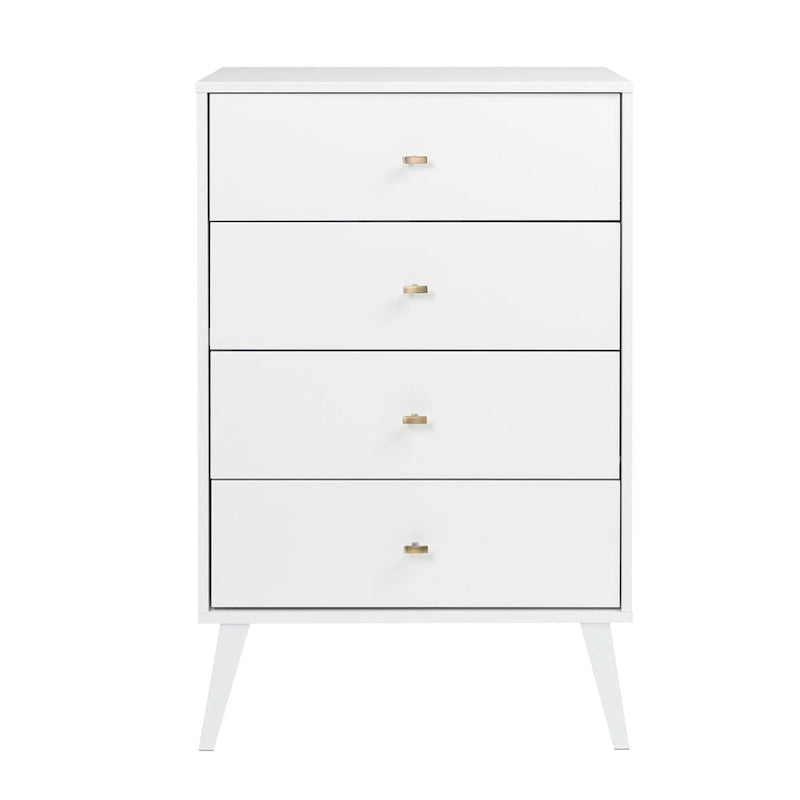Prepac Milo Mid Century Modern 4-Drawer Chest