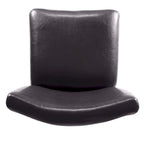 29-inch Luxury Brown Faux Leather Barstool