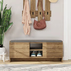Niche Shoe Storage Cabinet with Shelves and Bench
