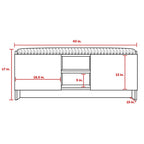 Niche Shoe Storage Cabinet with Shelves and Bench