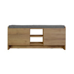 Niche Shoe Storage Cabinet with Shelves and Bench