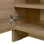 Niche Shoe Storage Cabinet with Shelves and Bench