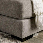 Stym Transitional Light Grey Chenille U-Shaped Sectional by Furniture of America