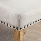 Dawson Tufted Farmhouse Wingback Dining Chairs (Set of 2) by Furniture of America