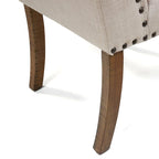 Dawson Tufted Farmhouse Wingback Dining Chairs (Set of 2) by Furniture of America