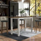 Tarala Oak 71-inch Counter Height Table with Drop Leaf by Furniture of America